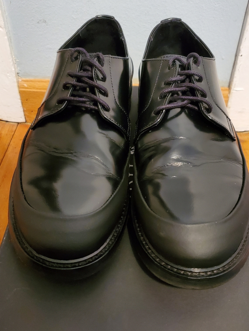 Tiger Of Sweden Signature Men’s Black Leather Derby Shoes - Picture 5 of 16